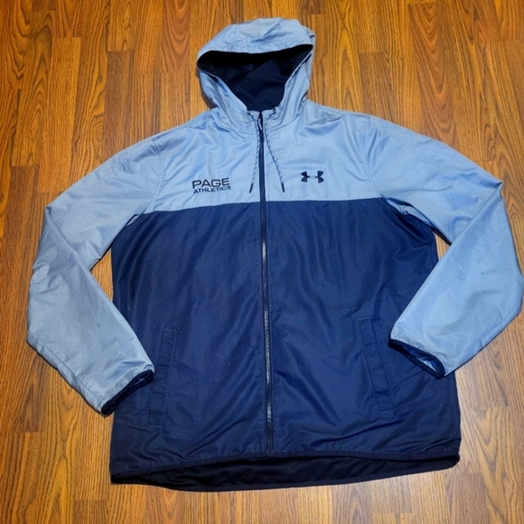 Under Armour Storm1 HeatGear Full-Zip Windbreaker Men's XL Water-Resistant Coat - Picture 1 of 11
